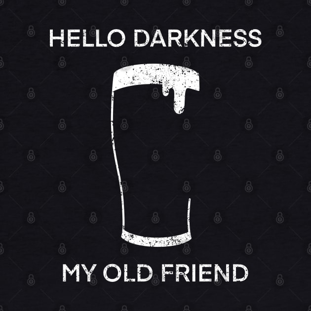Hello Darkness My Old Friend-Distressed by Shirleyy Shop Arts